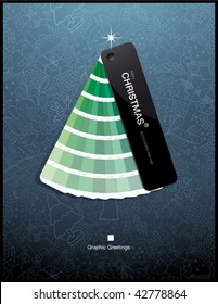 graphic greetings    color swatch christmas tree :)