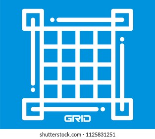 GRAPHIC GRID DESIGN VECTOR ICON 