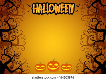 graphic halloween background, vector