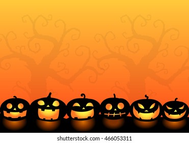 graphic halloween background, vector