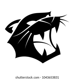 graphic head tiger, vector