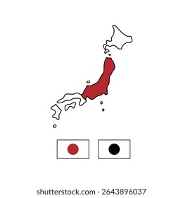 
Graphic highlighting Honshu Island on a detailed map of Japan. Suitable for travel brochures, geography presentations, and educational materials.

