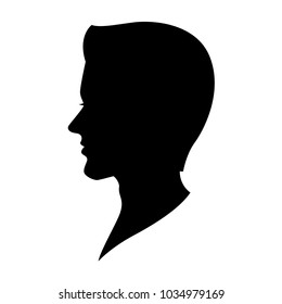 graphic human head, vector