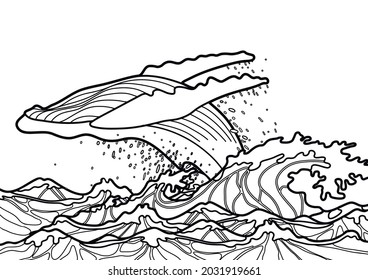 Collection Ocean Fish Drawn Line Art Stock Vector (Royalty Free ...