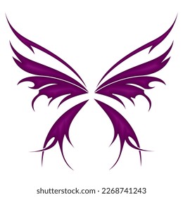 Icono Gráfico De Mariposa. Ilustración del vector de tatuajes de mariposa
