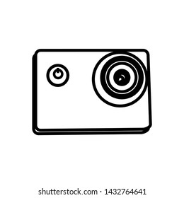 Graphic icon from the camera image icon - Vector