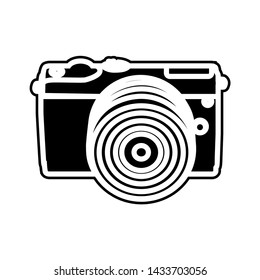 Graphic icon from the camera image icon - Vector 
