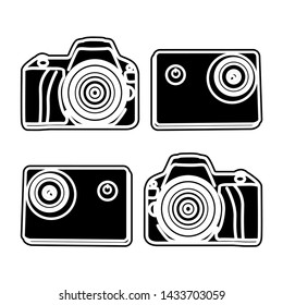 Graphic icon from the camera image icon - Vector 