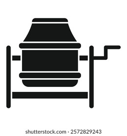 Graphic icon of a classic camera silhouette, designed for various uses in photographyrelated content