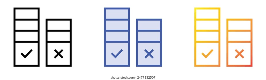 icono gráfico. Diseño de estilo de relleno lineal, azul y degradado aislado sobre fondo blanco