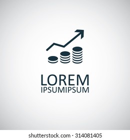 graphic up icon, on white background
