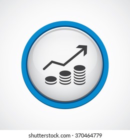 graphic up icon, on white background