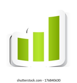 Graphic Icon with Paper Design.