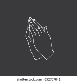 Graphic Icon Praying Hands