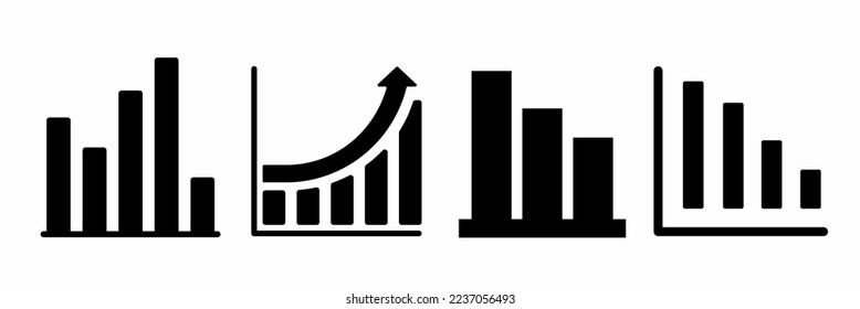 Graphic icon. Graphic icon set. Stock vector	