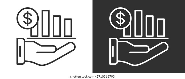 Conjunto De Ícones Gráficos Conjunto De Vetores Isolado Em Preto E Branco