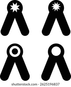 Graphic icon silhouette vector style with white background