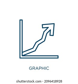 graphic icon. Thin linear graphic outline icon isolated on white background. Line vector graphic sign, symbol for web and mobile