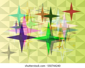 graphic illumination above galaxy vector background, elegance among vivid effect