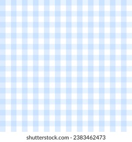 グラフィックイラストChecked seamless pattern baby blue vectorのベクター画像素材