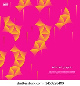 Graphic illustration with abstract background. Eps10 vector illustration.