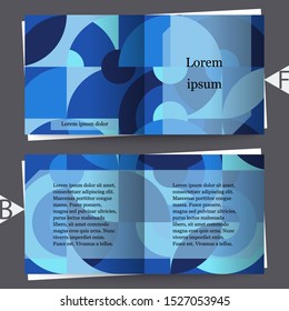 Graphic illustration. Abstract background with geometric pattern. Brochure template. Eps10 Vector illustration