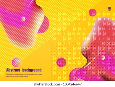 Graphic illustration with abstract gradient liquid bubble shape. Modern design. Eps10 Vector illustration
