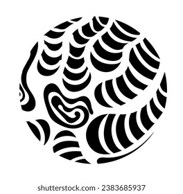 grafische Illustration eines abstrakten Bildes mit primitiven Mustern in verschiedenen Farben, diese Vektorgrafik eignet sich hervorragend für Symbole, Wallpaper, Hintergründe, Bezüge und vieles mehr