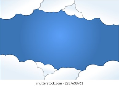 graphic illustration baground of clouds. great for your ad background.