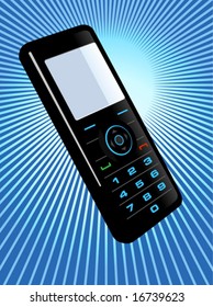 Graphic illustration of a cell phone