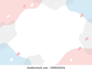 
Graphic illustration of cherry blossoms and Yoshino cherry tree with a simple abstract pattern. Banner with logo