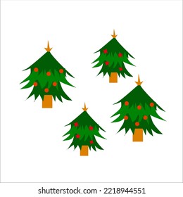 Graphic illustration of a christmas tree