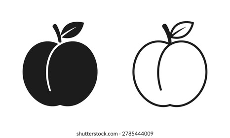 A graphic illustration depicting two peach silhouettes, one with solid black fill and the other as a black outline, against