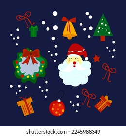 Graphic illustration of a design element on Christmas day