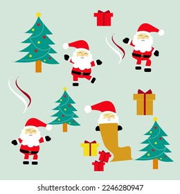 graphic illustration of a design element on christmas day
