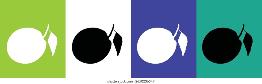 Una ilustración gráfica presenta cuatro paneles de Vertical, cada uno con una silueta estilizada de una fruta con una hoja. 
