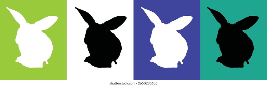 A graphic illustration features the silhouette of a donkey's head repeated four times across the frame. 