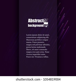Graphic illustration with geometric pattern. Brochure template with abstract background. Eps10 Vector illustration