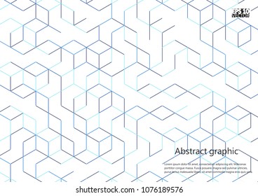 Graphic illustration with geometric pattern. Eps10 Vector illustration.
