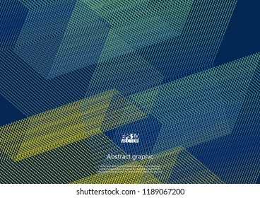 Graphic illustration with geometric pattern. Eps10 Vector illustration.