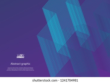 Graphic illustration with geometric pattern. Eps10 Vector illustration.