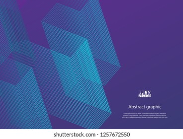 Graphic illustration with geometric pattern. Eps10 Vector illustration.