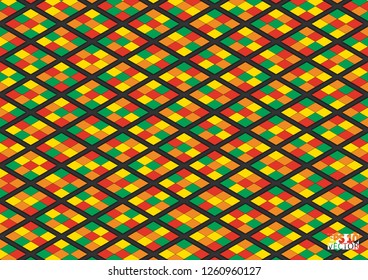 Graphic illustration with geometric pattern. Eps10 Vector illustration.