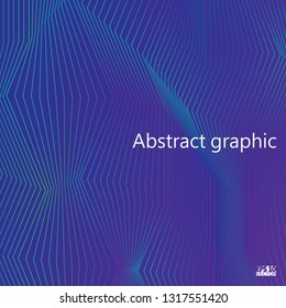 Graphic illustration with geometric pattern. Eps10 Vector illustration.