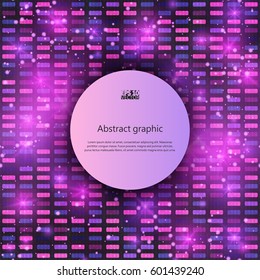 Graphic illustration with geometric pattern. Eps10 Vector illustration.