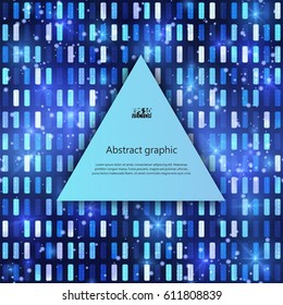 Graphic illustration with geometric pattern. Eps10 Vector illustration.