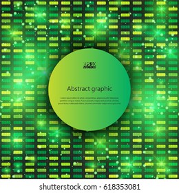 Graphic illustration with geometric pattern. Eps10 Vector illustration.