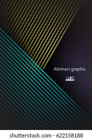 Graphic illustration with geometric pattern. Eps10 Vector illustration.
