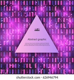 Graphic illustration with geometric pattern. Eps10 Vector illustration.