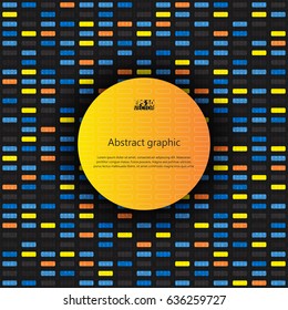 Graphic illustration with geometric pattern. Eps10 Vector illustration.